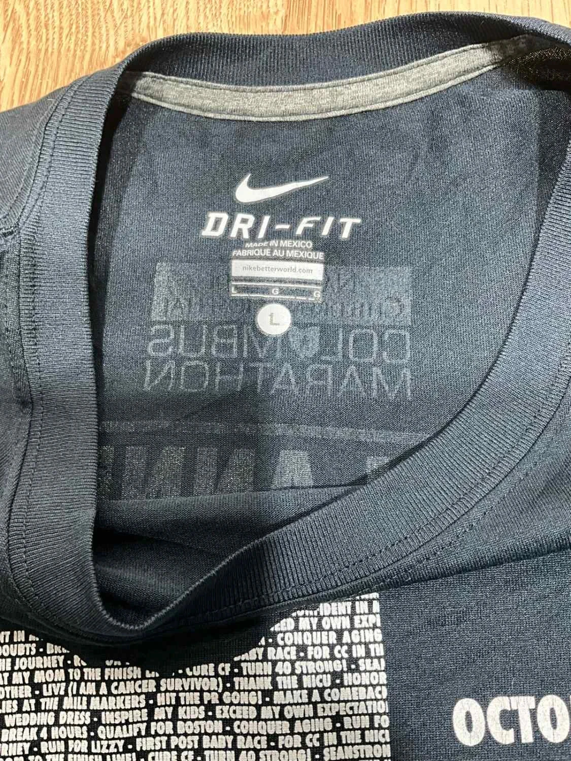 T-shirt Nike Dri-Fit Columbus Marathon Homme L Vintage Noir – photo 11